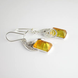 Kolczyki z bursztynem