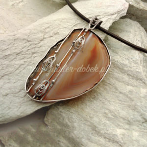 Naszyjnik z agatem